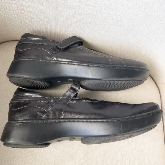 Naot Shoes Womens 11 11.5 Mary Jane Black Leather 42 Rubber - Picture 5 of 10